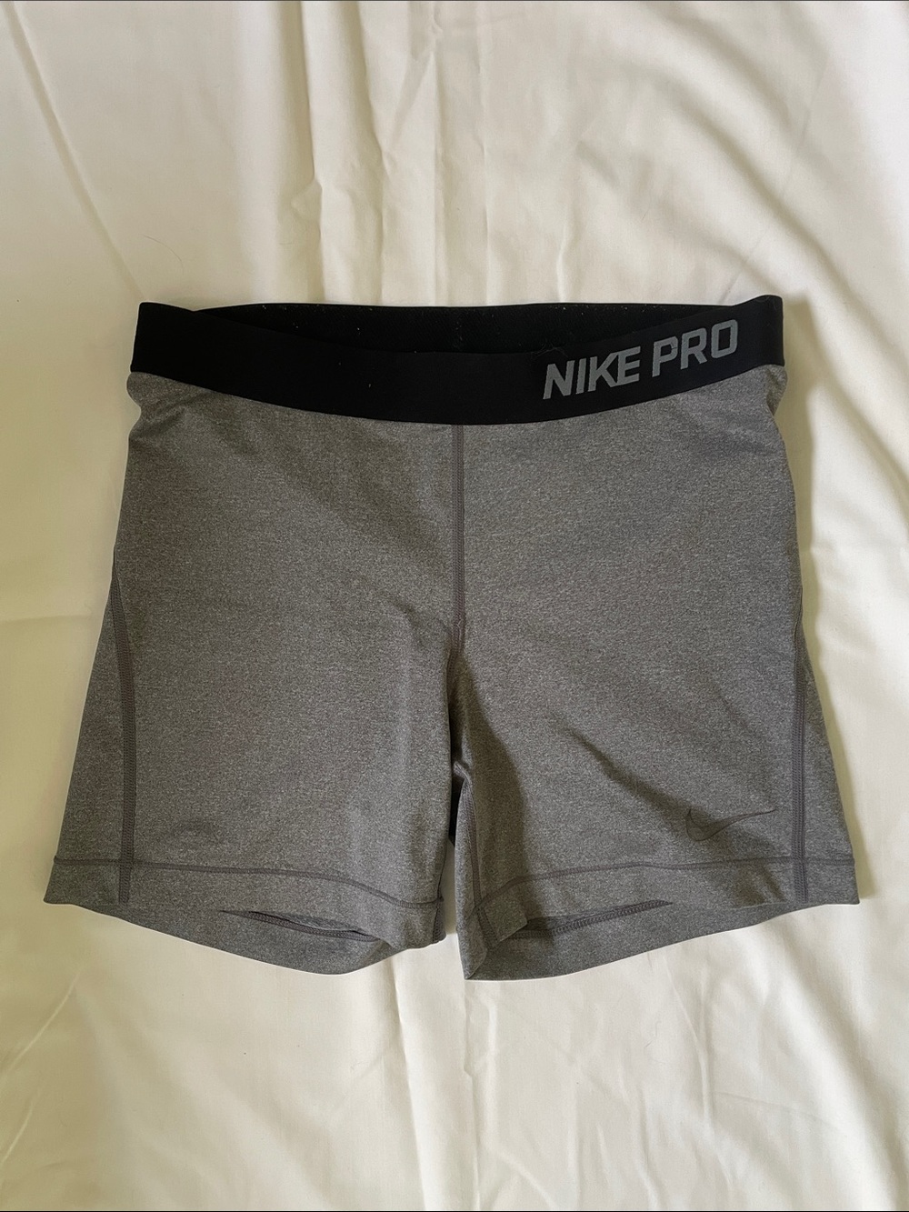 Nike Pro Gray Athletic Bike Shorts